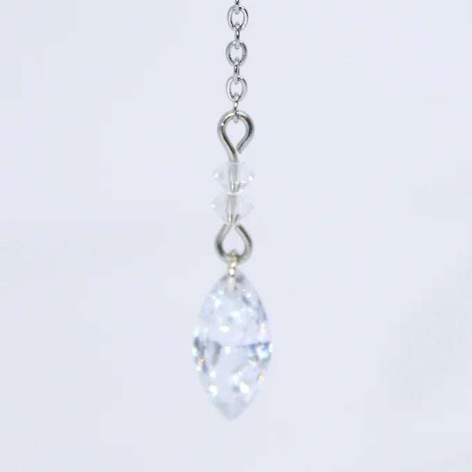 Boucles d'oreilles étoiles avec cristaux et diamants de synthèse faites main