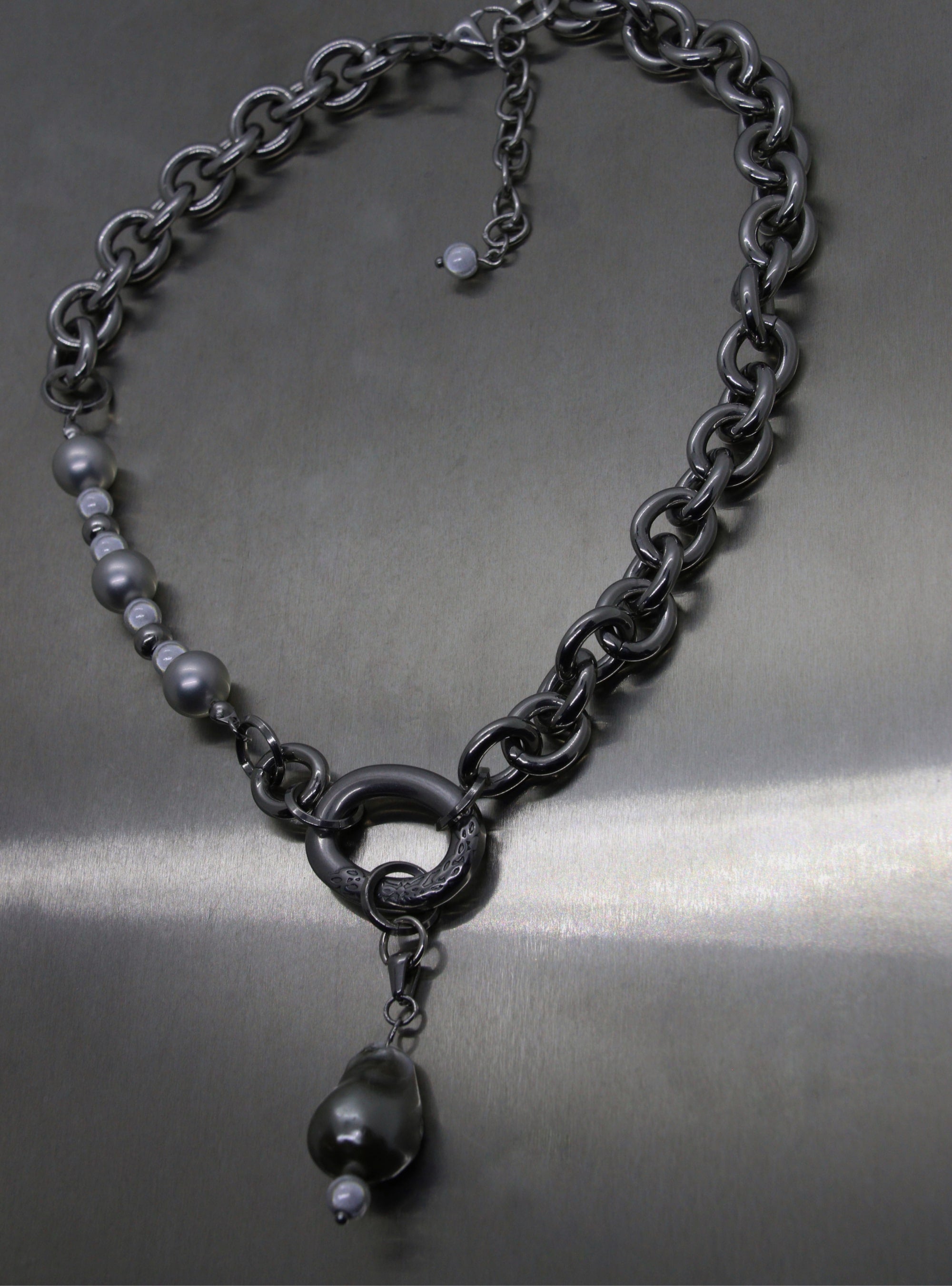 Collier Keshi fait main